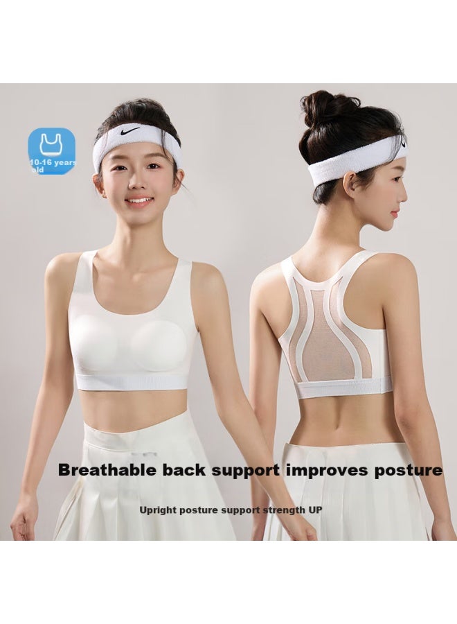 Liberal Free Style Teenage Girl Bra Summer 25 Years Old High School Student Seamless Sports Bra For Adolescents Backless Breathable Thin - Image 5