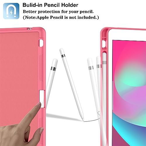 Supveco Case for iPad 9th/8th/7th Generation 10.2 inch (2021/2020/2019 Model) with Pencil Holder, Premium Folio Stand Case with Auto Wake/Sleep,Soft TPU Back Shell Cover for iPad 10.2 Inch-Watermelon - Image 3