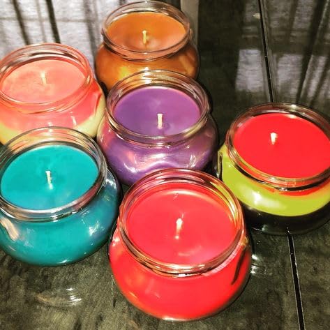 Scented Candles 1 Jasmine Flavor Home Made with Gold lid for Rooms Home Gift for Special one Gift for Family its a cented Candle of 200ml Matka Glass jar with Gold lid Upto 45hrs  - Image 5