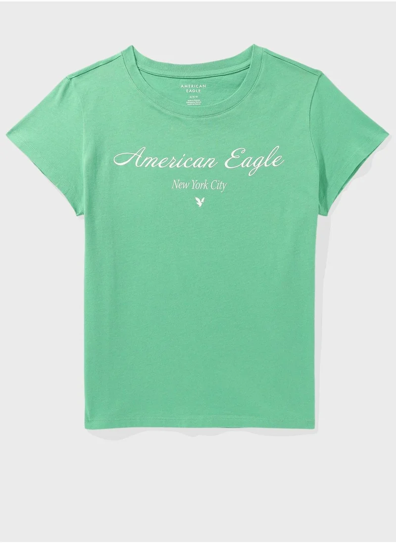 امريكان ايجل Graphic Crew Neck T-Shirt
