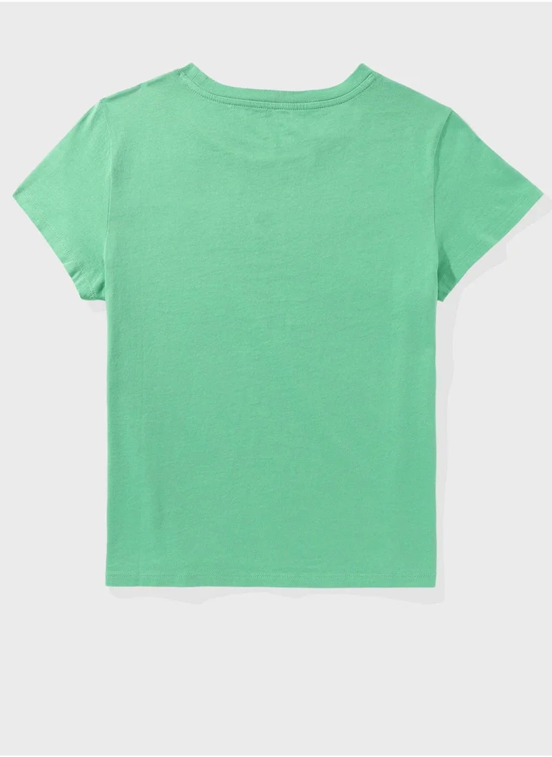 امريكان ايجل Graphic Crew Neck T-Shirt