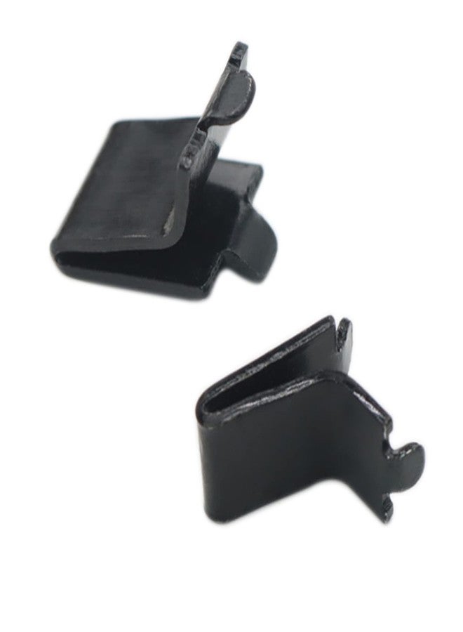 Xadnitu Adjustable Steel Pilaster Shelf Clip Support, Shelving Bracket Clips for Metal and Wood Shelves (20, Black) - Image 1