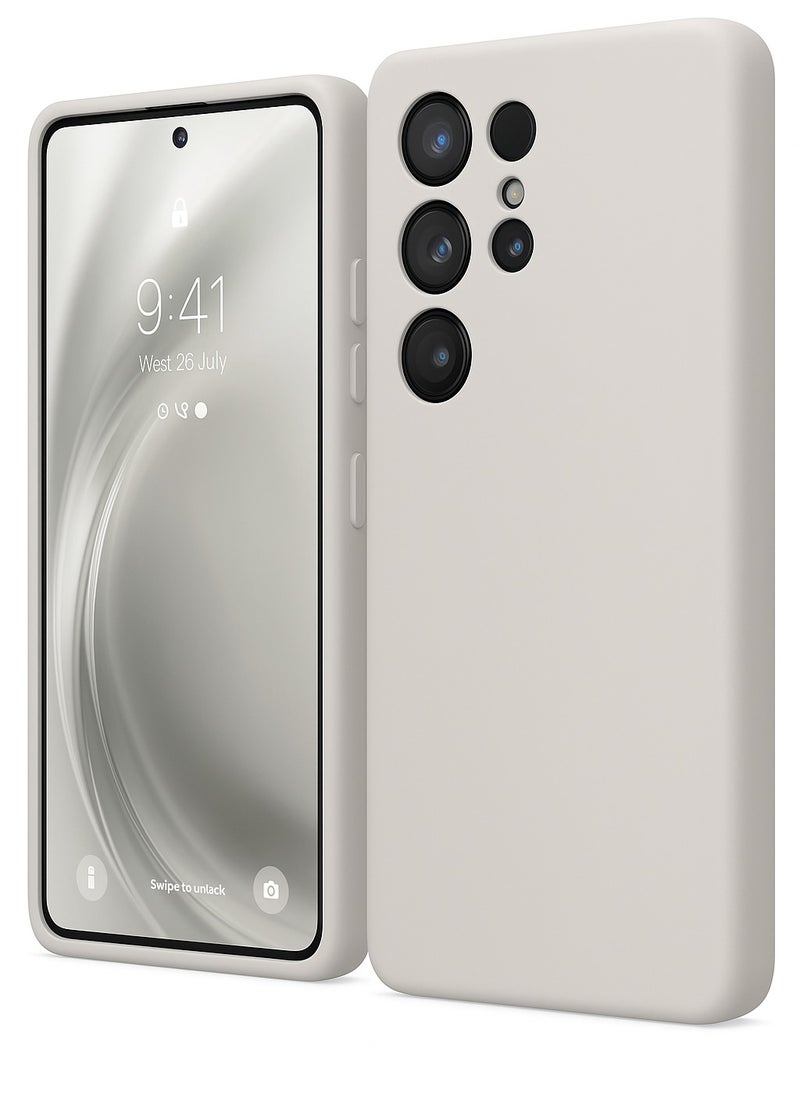 Protect PROTECT Premium Silicon Magnetic Phone Case for Samsung S25 Ultra | Grey, Anti-Scratch, Full Protection, Wireless Charging Compatible, High Quality – Model: SMS25UGRY  - Image 1