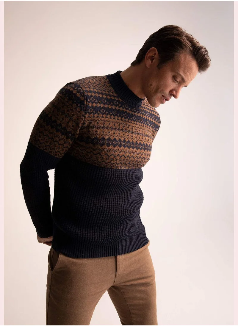 DeFacto Man Mock Turtle Neck Tricot Pullover