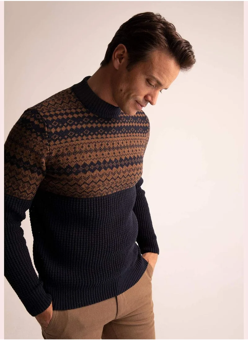 DeFacto Man Mock Turtle Neck Tricot Pullover