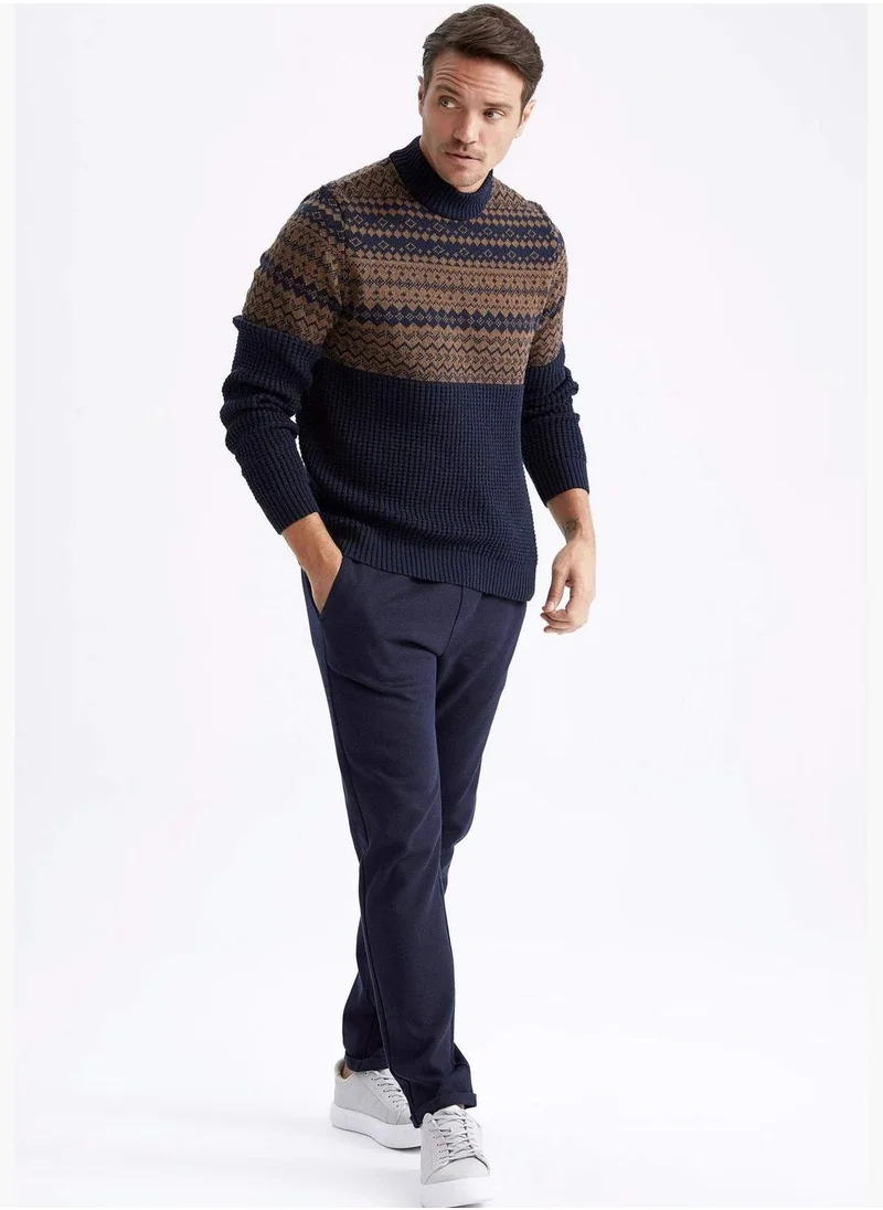 DeFacto Man Mock Turtle Neck Tricot Pullover