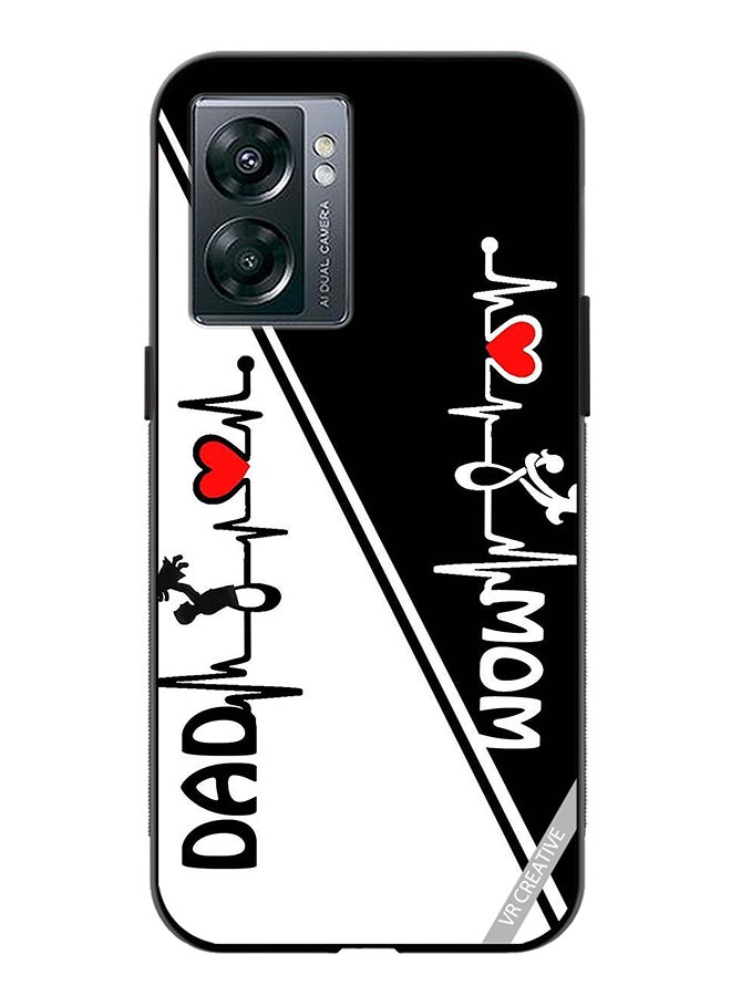 VR CREATIVE Protective Case Cover For Oppo A57 5G Mom Dad Design Multicolour - Image 1