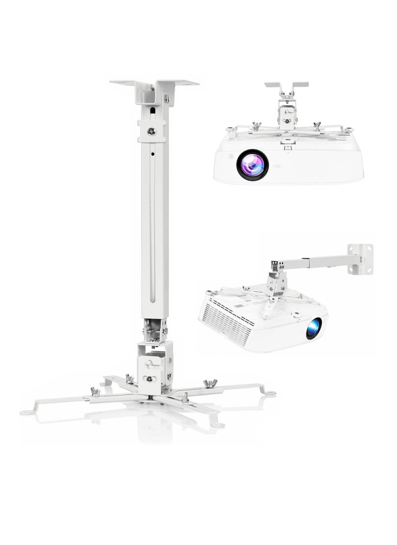 FlashHawk Universal Projector Ceiling Mount,Adjustable Projector Wall Mount for Home Office  - Image 1
