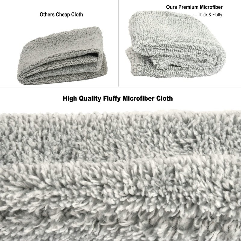 ARAINY Retractable Gap Dust Cleaner 2pc Under Appliance Microfiber Duster Dust Brush Replacement Cloths Removable Hand Duster Microfiber Retractable Washable - Image 2