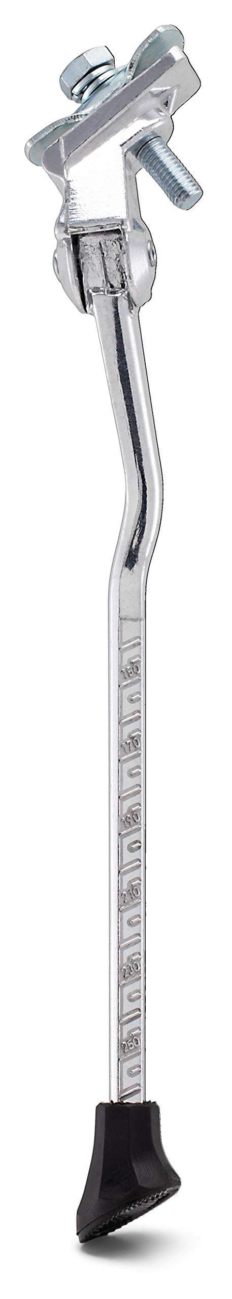 Schwinn Center Mounted Bike Kickstand, With End Cap Cover, Includes Top Plate and Bolt, Lightweight Aluminum, Fits Most Adult Bikes, Silver - Image 2