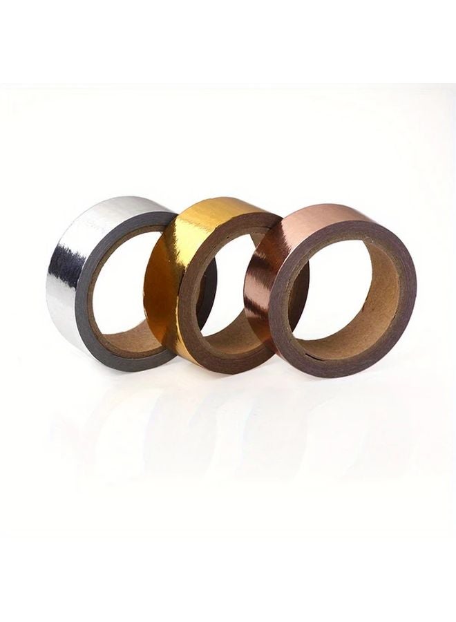 Golden Masking Tape High Temperature Resistant Clear Adhesive Easy Tear for Gift Wrapping Crafts - Image 4