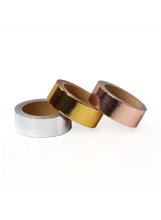 Golden Masking Tape High Temperature Resistant Clear Adhesive Easy Tear for Gift Wrapping Crafts - Image 3