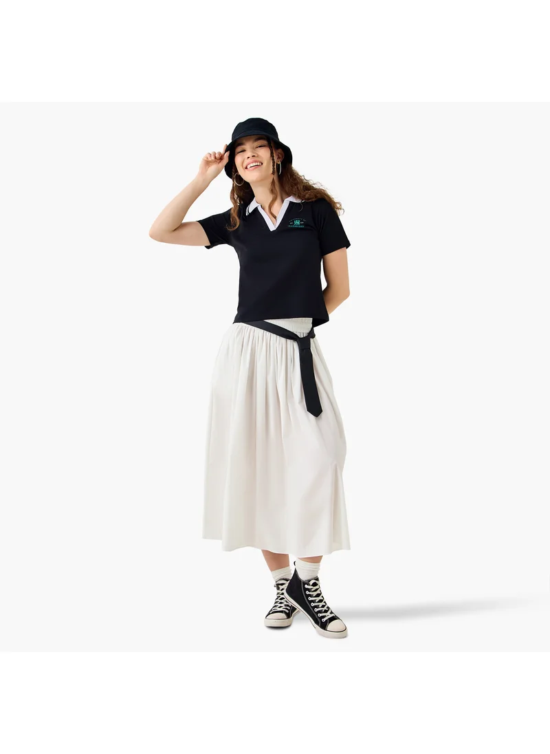 اس بي كاركترز Cambridge Print Polo T-shirt with Short Sleeves