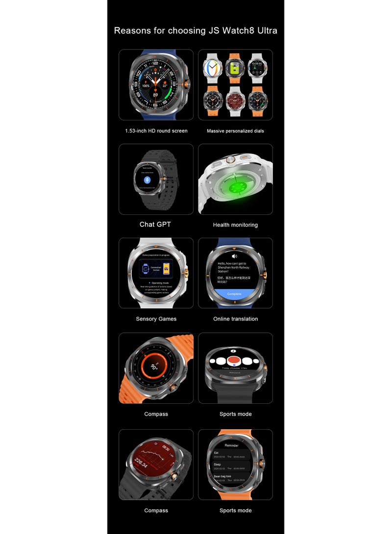 general Galaxy Watch Ultra (2025) 47mm LTE smartwatch, titanium case, advanced sleep guidance, running coaching, energy score, heart rate tracking, GPS, - Image 3