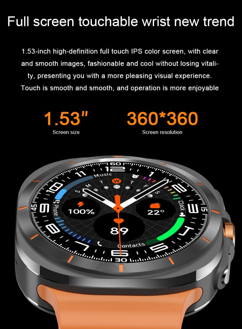 general Galaxy Watch Ultra (2025) 47mm LTE smartwatch, titanium case, advanced sleep guidance, running coaching, energy score, heart rate tracking, GPS, - Image 4