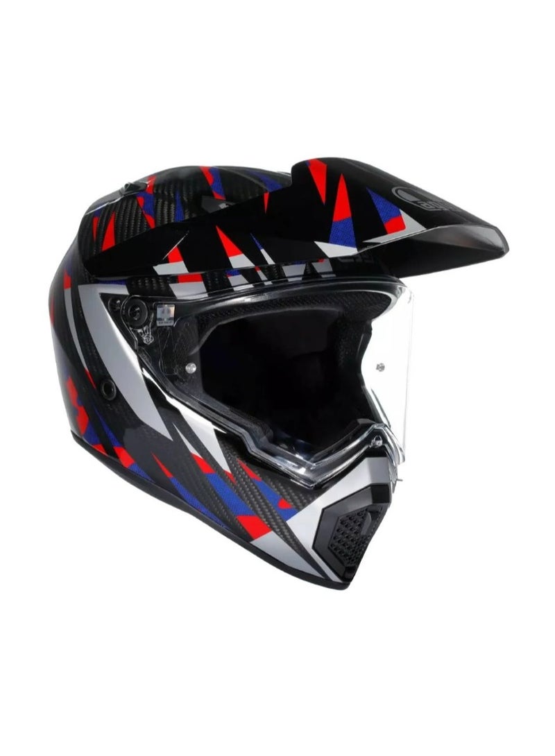AGV AX9 E2206 MPLK STEPPA CARBON/RED/BLUE HELMET