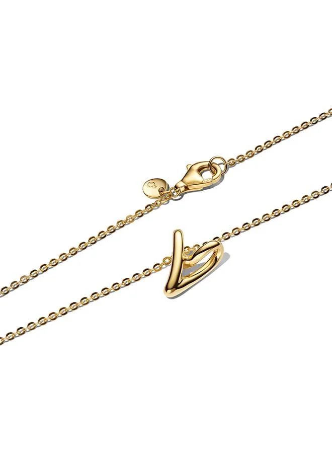 باندورا قلادة صغيرة على شكل قلب عضوي