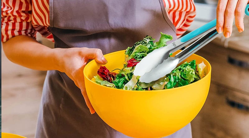 Shapes Imporio Multi Purpose Stainless Steel with Easy Grip 9" Serving Tong, Rust Proof High Durable Stylish Dishwasher Safe for Home/Kitchen - Image 4