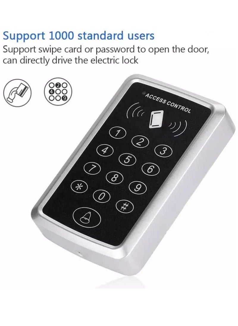 jenix Jenix Open Surface Drop Bolt Lock Kit Including RFID Access Control Power Supply Exit Button Tag and RFID Cards Full Set Access Control Kit Door Entry System  - Image 4