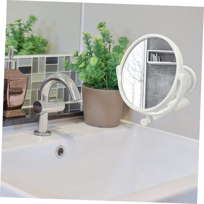 Rotating Vanity Mirror with LED Lights Magnifying Wall Mount Folding Desk Mirror - Image 3