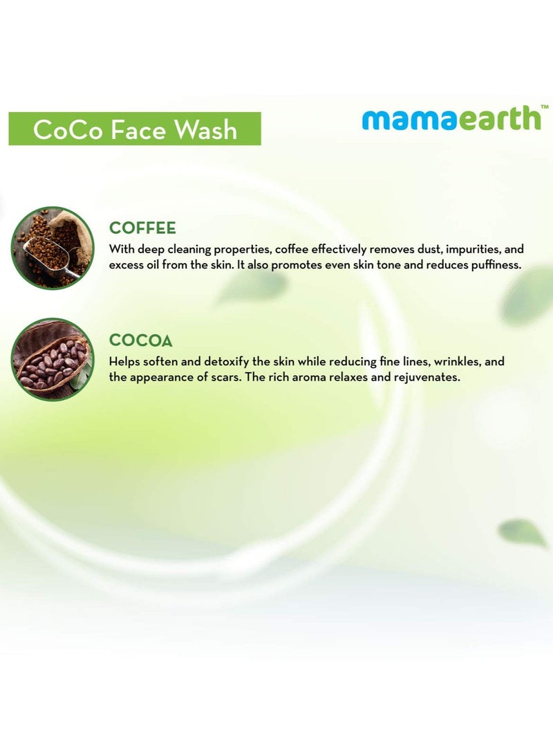 Mama Earth CoCo Face Wash for Women, with Coffee & Cocoa for Skin Awakening 100ml - Image 4