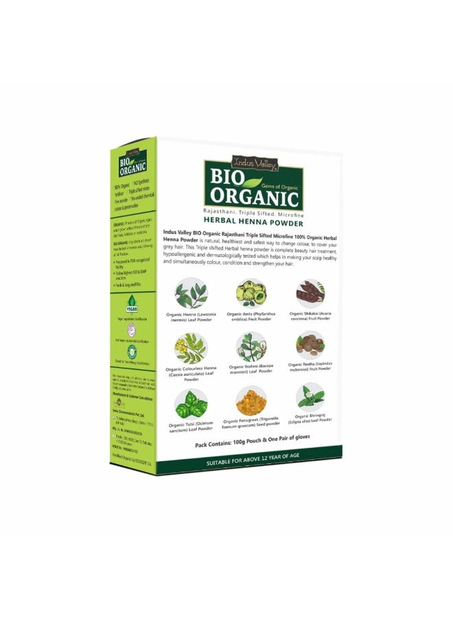 INDUS VALLEY Bio Organic Herbal Henna Powder (200g + 50g=250g) - Green - Image 4