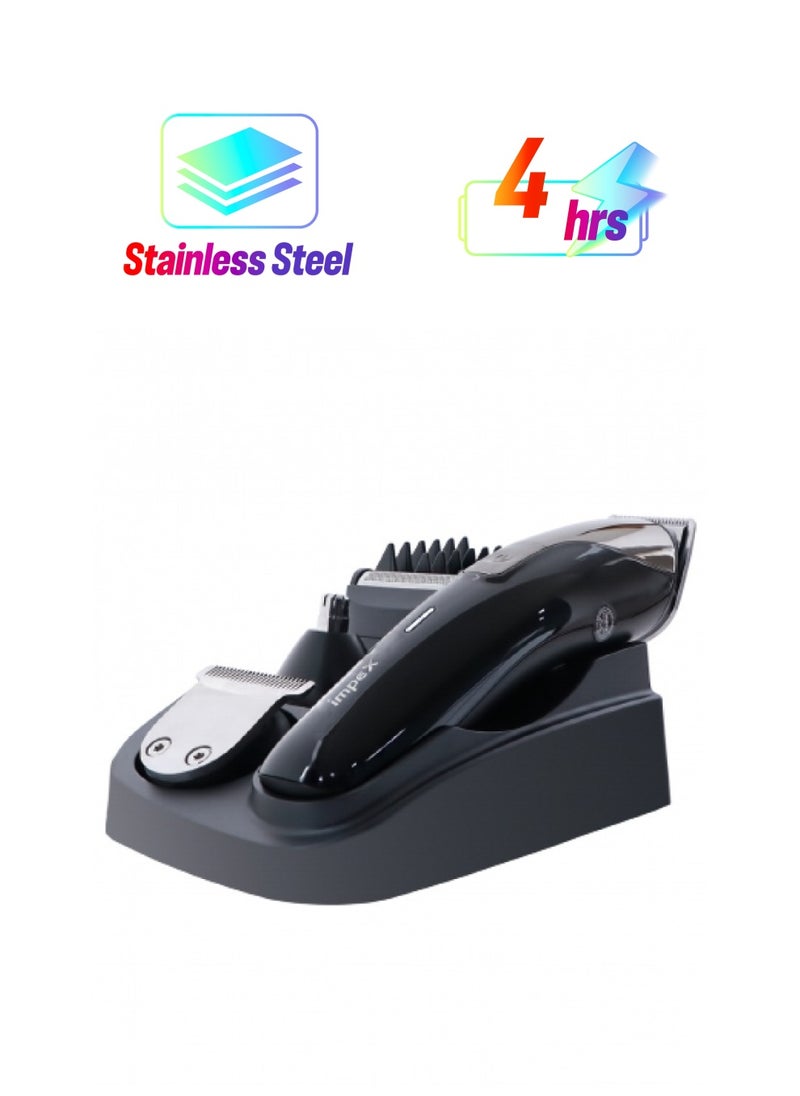 Impex Rechargeable Hair Trimmer with High-Capacity Battery Perfect for Home and Saloon Styling, for Men Micro USB Fast Charging  - Image 1