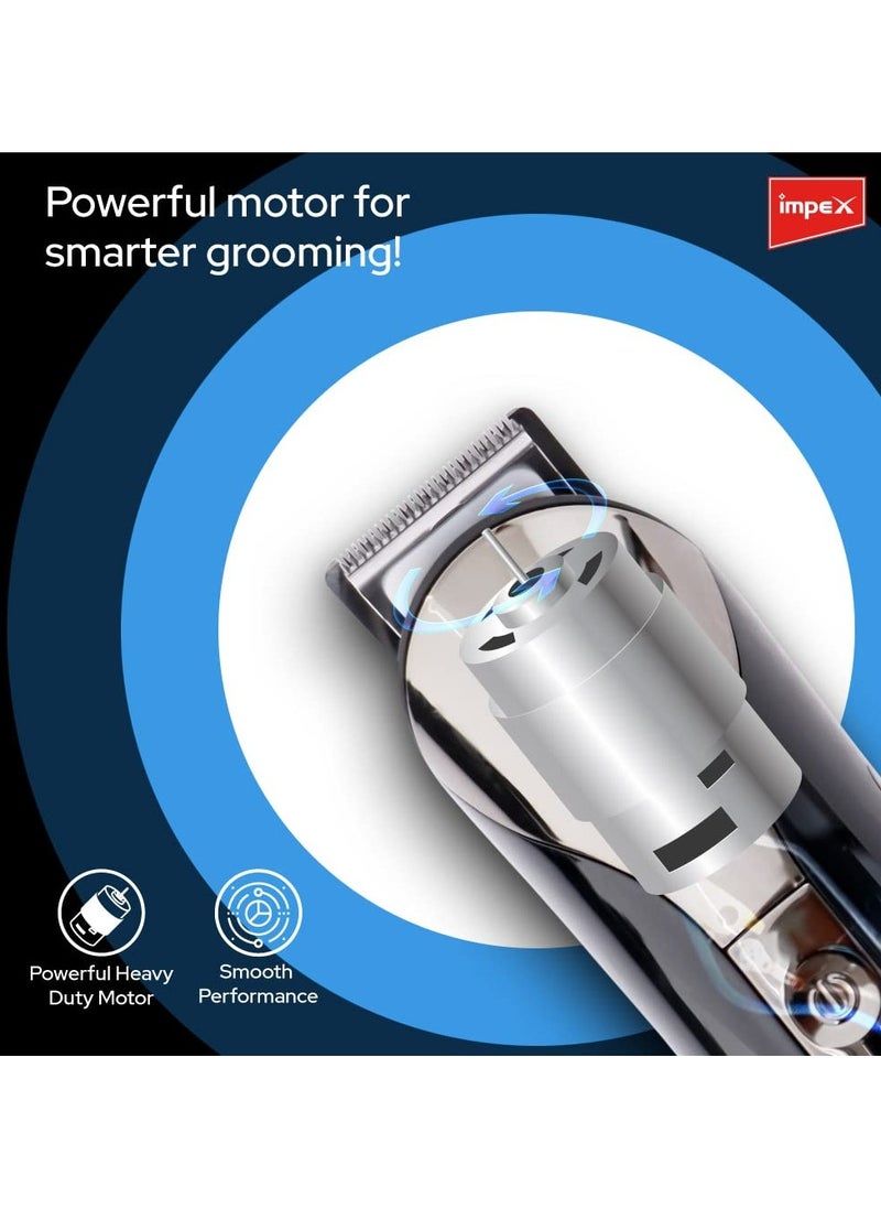 Impex Rechargeable Hair Trimmer with High-Capacity Battery Perfect for Home and Saloon Styling, for Men Micro USB Fast Charging  - Image 3