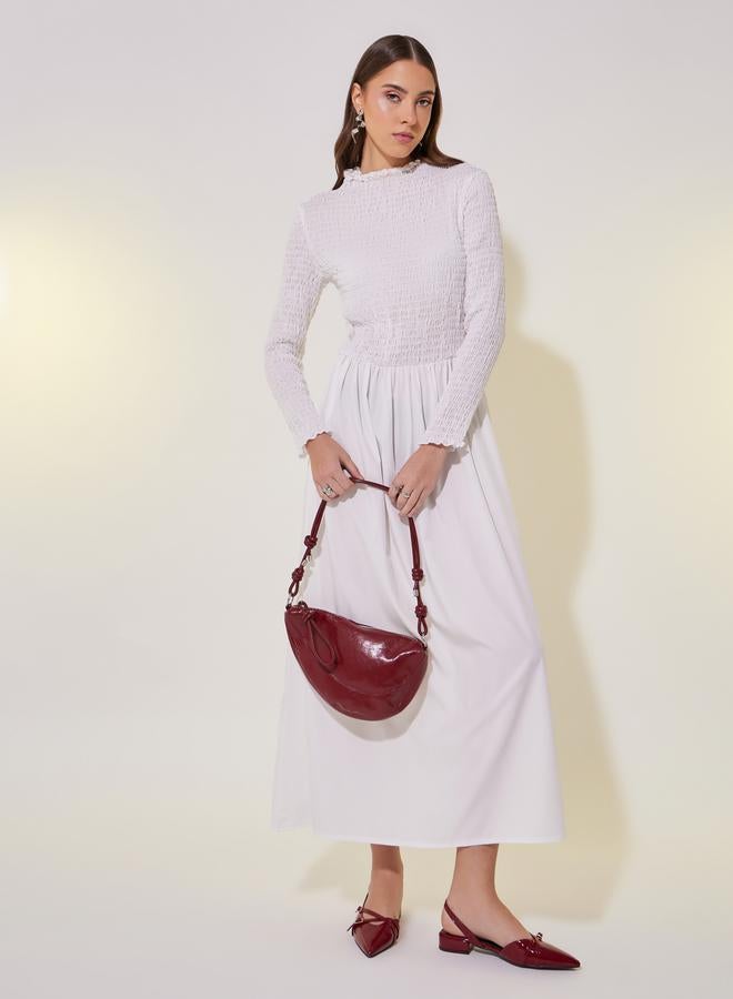 Take Two Smocked Bodice Maxi Dress - Image 2