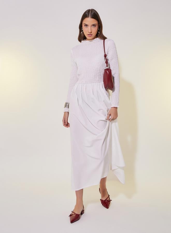 Take Two Smocked Bodice Maxi Dress - Image 3