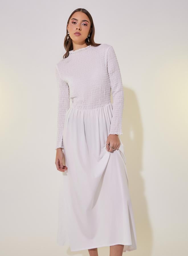Take Two Smocked Bodice Maxi Dress - Image 4