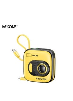 WEKOME A Power Bank with 10000mAh large capacity and built-in fast charging cable.  - Image 4