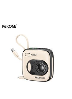WEKOME A Power Bank with 10000mAh large capacity and built-in fast charging cable.  - Image 5