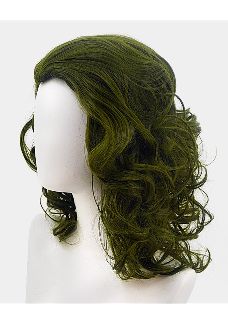 movie clown joker arthur fleck mixed green short curly hair cosplay wig costumes dress up wig - Image 4