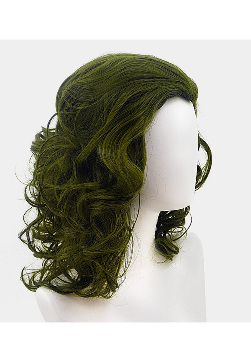 movie clown joker arthur fleck mixed green short curly hair cosplay wig costumes dress up wig - Image 5