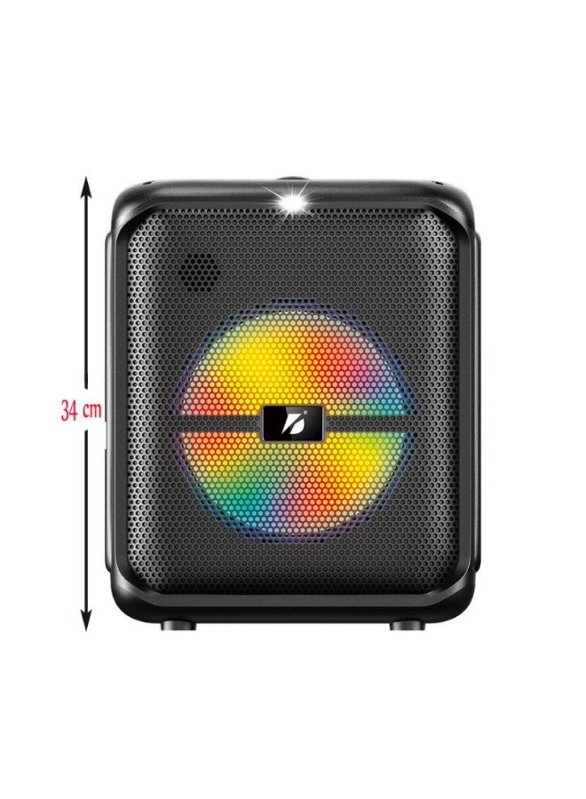 برودو Brodu BTS 1740 Karaoke Bluetooth Speaker with Dual Microphone – Rechargeable Portable 8 Inch Wireless Karaoke Speaker - Image 1