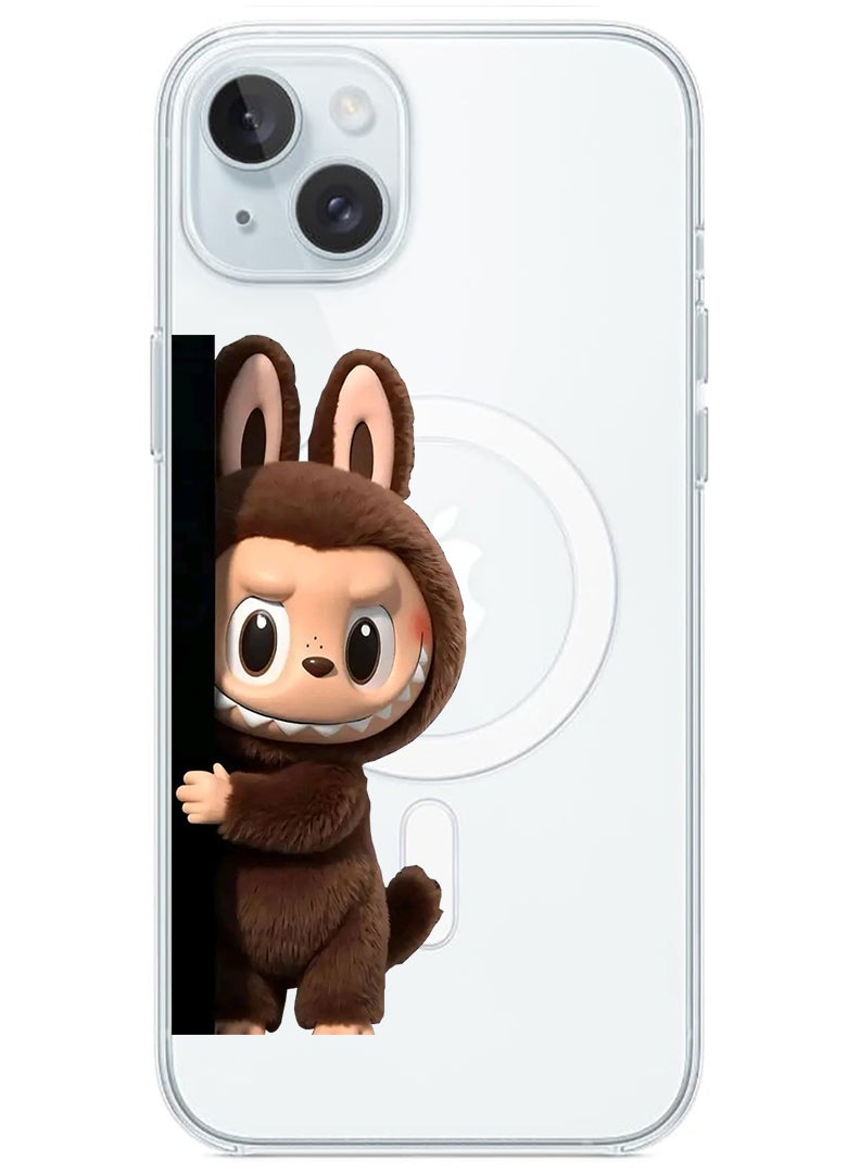 Theodor Magnetic Case for Apple iPhone 15 Plus Compatible with MagSafe Wireless Charging, Shockproof Phone Bumper Cover Labubu (10) - Image 1