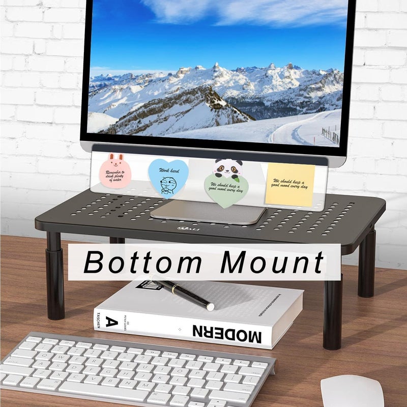 Yocoolfun 2 Pieces Monitor Memo Board Top Mount,18“ Monitor Sticky Note Holder,Universal Transparent Sticky Notes Memo Pad,Sticky Boards,Message Board for Computer Monitors - Image 5