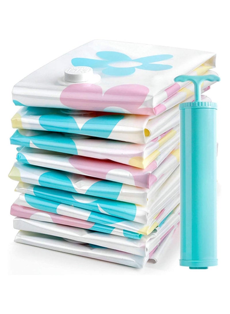 DubaiGallery Vacuum Compressed Blanket Clothes Underwear Storage Bag with Hand Pump for Travel Home Moving