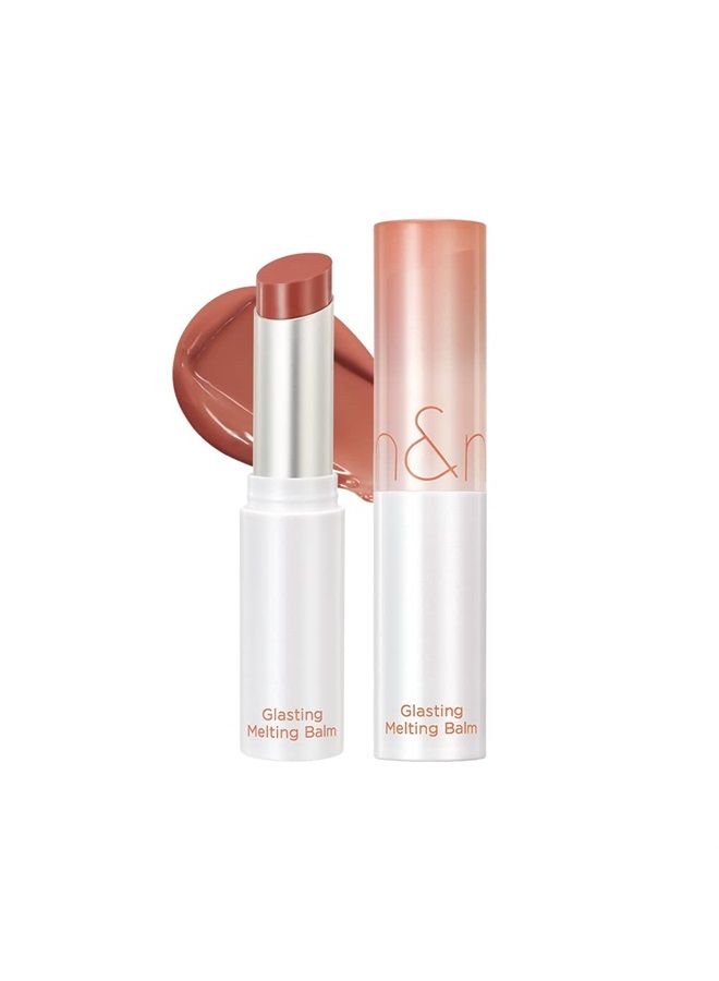 rom&nd Glasting Melting Balm 3.5g, 05 NOUGAT SAND, Glossy, Pump Lips, Moisture, Translucent, Water Bomb, High Pigmented, Vegan - Image 1