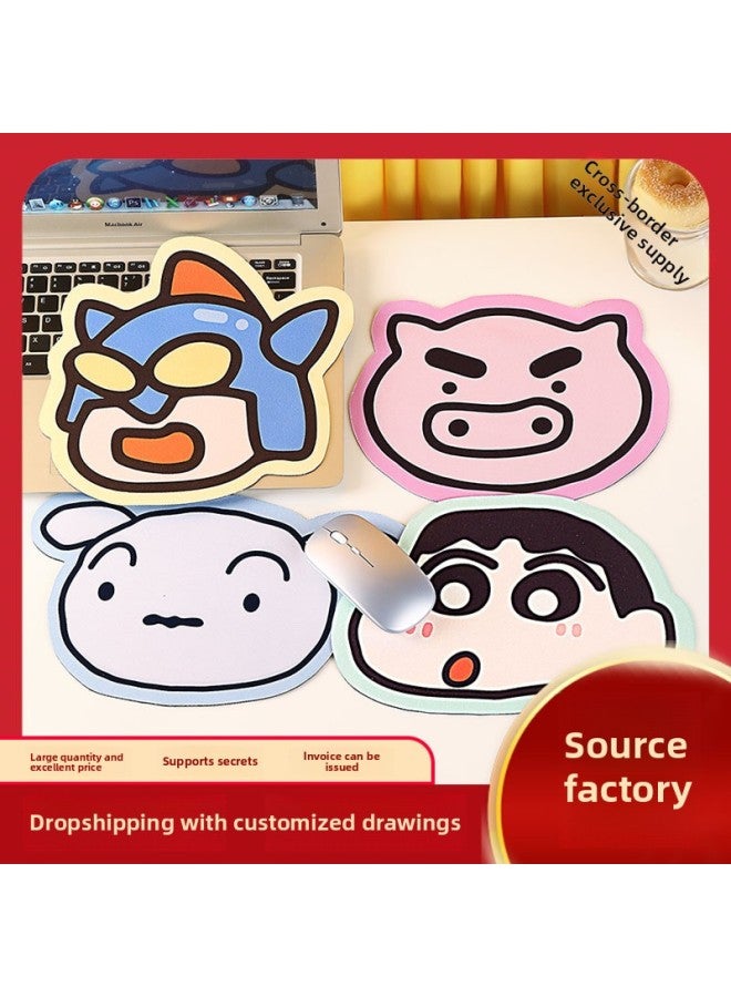 Cute White Cartoon Crayon Small Mouse Pad Small Size Girl Creative Laptop Mouse Pad-Pattern:Xiaobai  - Image 2