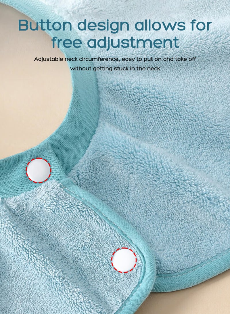 URbazaar 2-Pack Organic Baby Bibs for Boys, Girls - Super Absorbent Cotton Drool Bibs for Baby Girl & Boy, Teething Toddler, Drooling Newborn, Ultra Soft & Machine Washable - Image 3