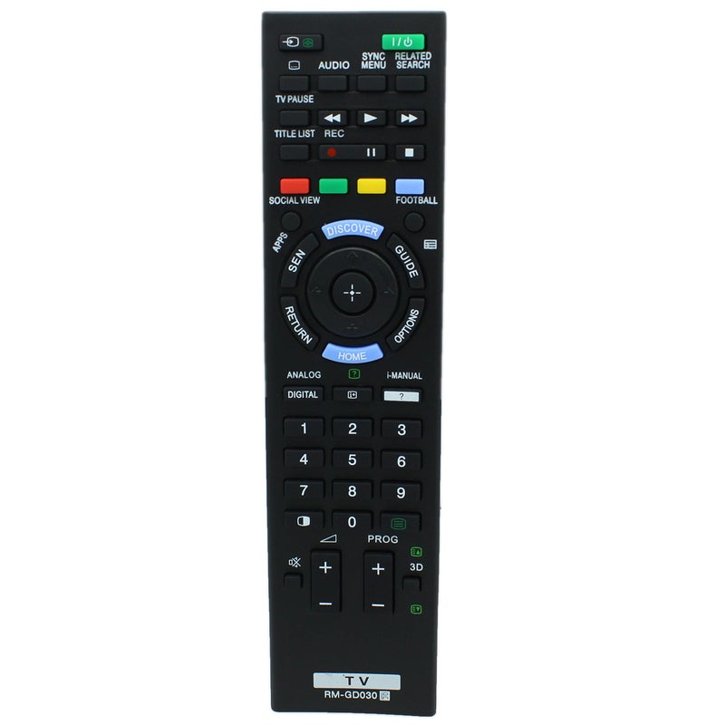 Replacement RM-GD030 Remote Control for Sony TV Also Compatible with RMGD030 RM-GD031 RM-GD032 - Image 1