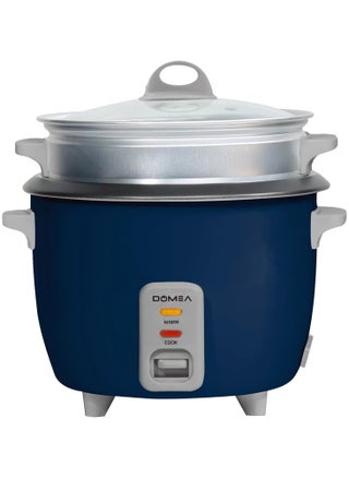 3L Electric Rice Cooker, 1000W, Cook/Steam/Warm 3-in-1 Functions, Nonstick Inner Pot, Extendable Steam Tray, Tempered Glass Lid, Automatic Shut Off with Overheat Protection, Large Size, Blue - pzsku/Z86974A60DB3833D9C8CCZ/45/_/1739621944/741adefa-f99a-4d01-b748-bc2b63876bcf