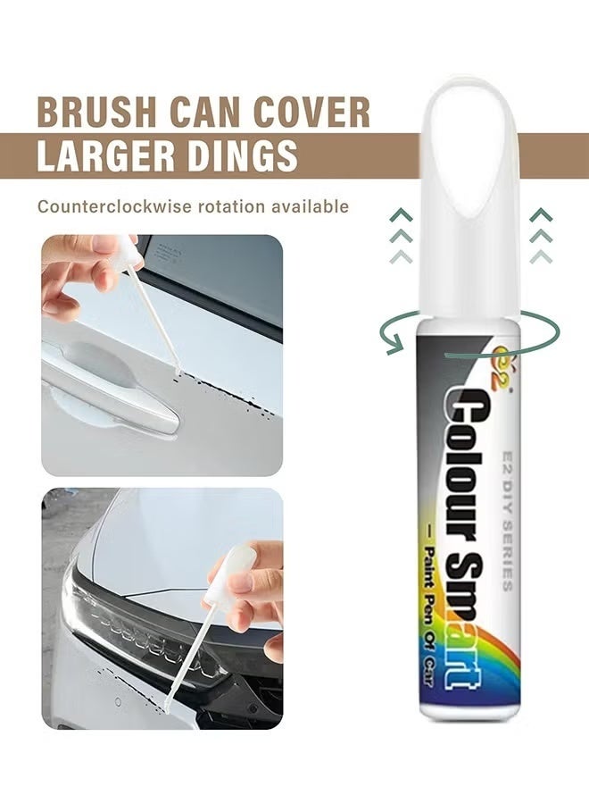 3 pcs Car Scratch Remover, Car Scratch Repair, Car Accessories Car Deep Scratch Remover, Scratch Remover for Vehicles, Universal Car Touch Up Paint for Deep Scratches, 12ml (Black, white and gray) - Image 3