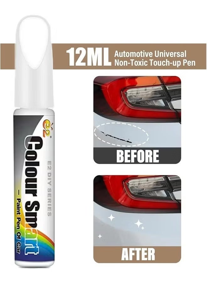 3 pcs Car Scratch Remover, Car Scratch Repair, Car Accessories Car Deep Scratch Remover, Scratch Remover for Vehicles, Universal Car Touch Up Paint for Deep Scratches, 12ml (Black, white and gray) - Image 2