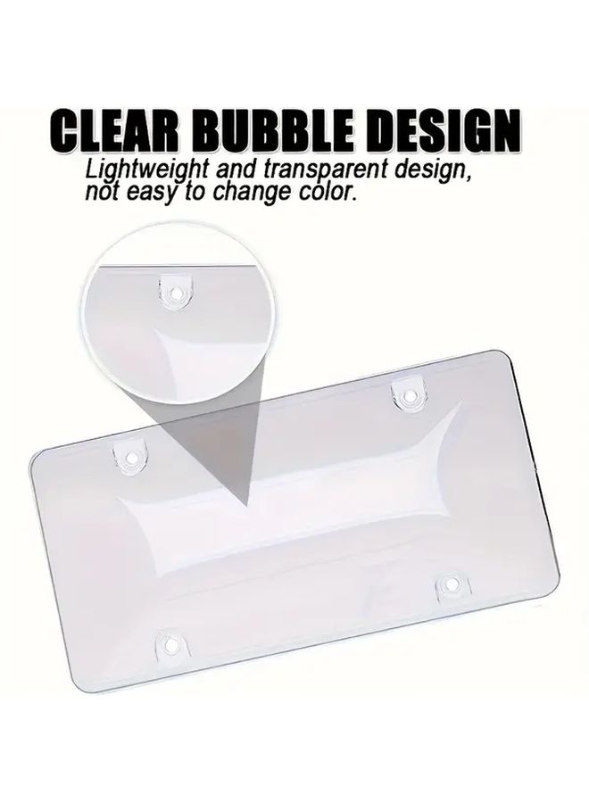 Transparent License Plate Protector Clear Frame For US And Canada Plates Scratch Resistant - Image 5