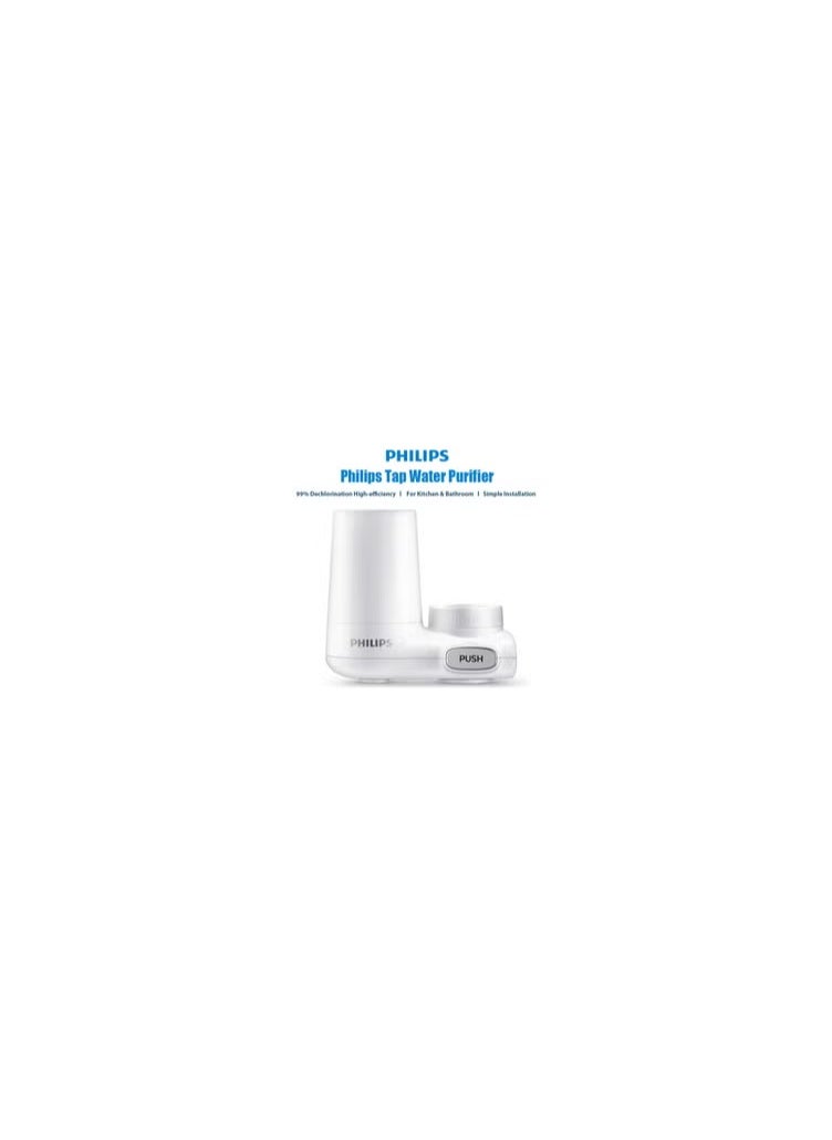 فيليبس جهاز تنقية مياه الصنبور Philips CM-300 مع فلتر إزالة الكلور 3 أبيض 25 × 120 × 150 سم  - Image 2