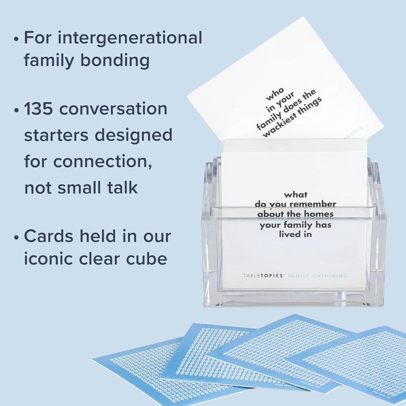 TableTopics Family Gathering Question Card Game - 135 Conversation Starters for Families, Kids, and Adults - Image 3