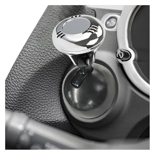 Tuxihapp Car Joystick Starter Metal Auto Push Start Ignition Button Cover Car Engine Start Stop Button Rocker Cover Cool Vehicle Interior Decoration Accessories for Most Cars Sliver - Image 1
